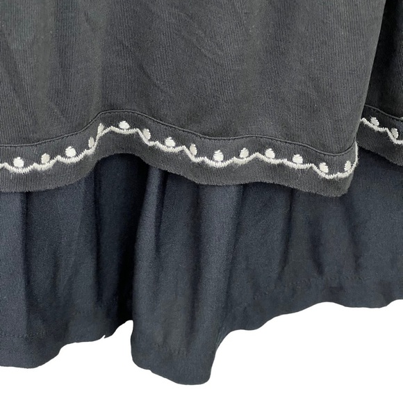 New-miss Me Deep V neck, Embroidered, Empire Waist, Hi-Lo, Mini Dress - Picture 8 of 16